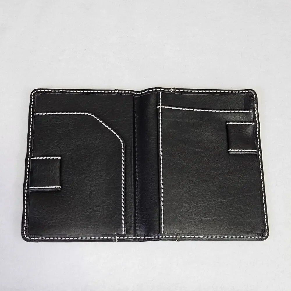 Texas A&M Pocket Notepad Organizer Bi-Fold Faux Leather Aggies Black Wallet ATM